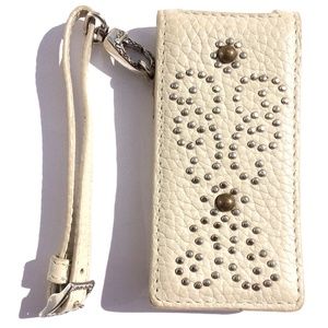 Brighton leather iPod nano case w/strap cream